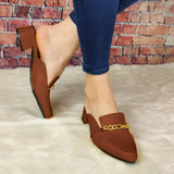 Mocasin Hermoso Y Elegante Cafe / 35 Normal Zapatos Bajitos