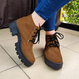 Imponente Y Hermoso Calzado Estilo Botin Varios Colores Cafe / 35 Normal Zapatos Medianos