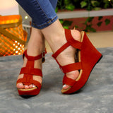 Plataformas de gamuza para uso Versatil para la mujer Moderna