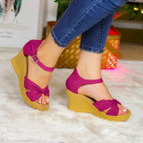 Sandalias Con Chongo Elegante: Eleva Tu Estilo Al Instante Fucsia / 35 Normal Zapatos Altos