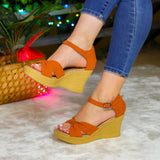 Sandalias Con Chongo Elegante: Eleva Tu Estilo Al Instante Anaranjado / 35 Normal Zapatos Altos