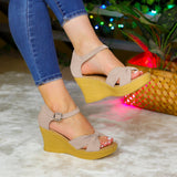 Sandalias Con Chongo Elegante: Eleva Tu Estilo Al Instante Beige / 35 Normal Zapatos Altos