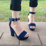 Uno De Los Zapatos Mas Vendidos. Lindo Estilo Azul / 35 Normal Zapatos Altos