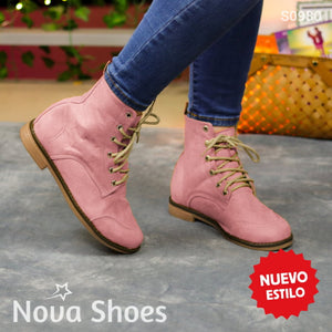 Botines Todo Terreno Elegantes Y Versatiles Rosado / 35 Normal Zapatos Bajitos