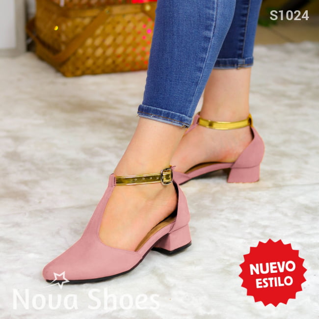 Elegancia Casual: Zapatos Con Correa Y Tacón Bajo Medianos