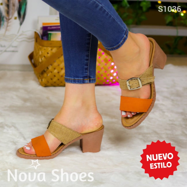 Elegancia Cotidiana: Zapatos Con Tacón Sutil Para Cada Ocasión Anaranjado / 35 Normal Medianos