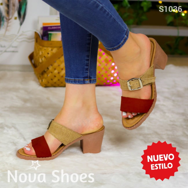 Elegancia Cotidiana: Zapatos Con Tacón Sutil Para Cada Ocasión Rojo / 35 Normal Medianos