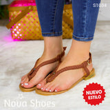 Elegante Sandalia Trenzada Comodidad A Cada Paso Zapatos Bajitos