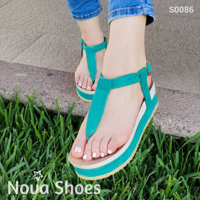 Hechos De Gamuza Diseño Muy Femenino Aqua / 35 Normal Zapatos Medianos
