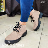 Imponente Y Hermoso Calzado Estilo Botin Varios Colores Beige / 35 Normal Zapatos Medianos