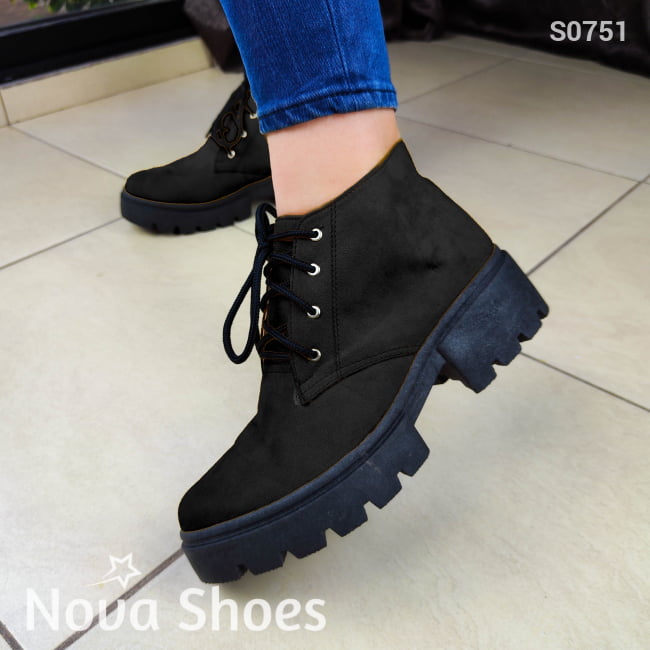 Imponente Y Hermoso Calzado Estilo Botin Varios Colores Negro / 35 Normal Zapatos Medianos