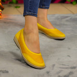 Mocasines Deportivos: Comodidad Vibrante Para El Día A Amarillo / 35 Normal Zapatos Bajitos
