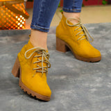 Botines Urbanos: Estilo Y Confort En Cada Paso Amarillo / 35 Normal Zapatos Medianos