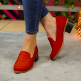 Zapatos Oxford. Un Toque Audaz Para Tu Andar Rojo / 35 Normal Medianos