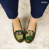 Mocasin Moteado Estilo Militar