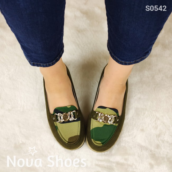 Mocasin Moteado Estilo Militar