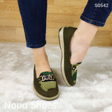 Mocasin Moteado Estilo Militar
