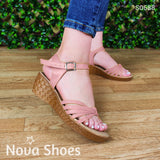 Copia De Calzado Gamuza Con Tela Forrada En La Plataforma Zapatos Medianos