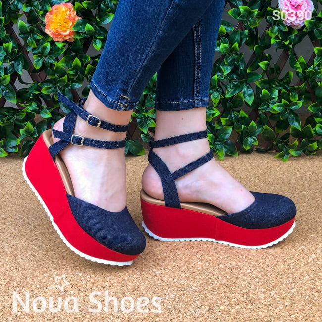 Plataforma Roja Y Azul (Estilo Jean)
