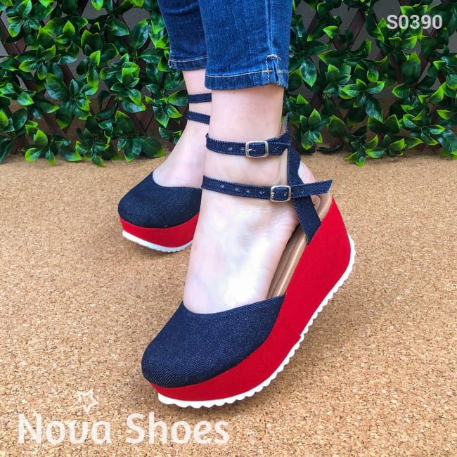 Plataforma Roja Y Azul (Estilo Jean)