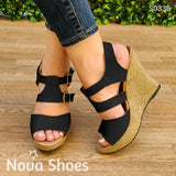 Plataformas Con Diseño Moderno Suela De Bramante Negro / 35 Normal Zapatos Altos