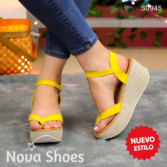 Plataformas De Vanguardia Elegantes Y Sofisticadas Amarillo / 34 Normal