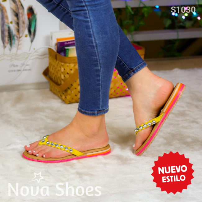 Reflejo De Estilo: Sandalias Que Iluminan Tu Caminar Amarillo / 35 Normal Zapatos Bajitos