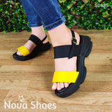 Sandalia Con Suela De Tenis Combinada En Dos Colores Tenis