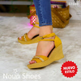 Belleza En Altura: Sandalias Para Toda Ocasión Amarillo / 35 Normal Zapatos Altos