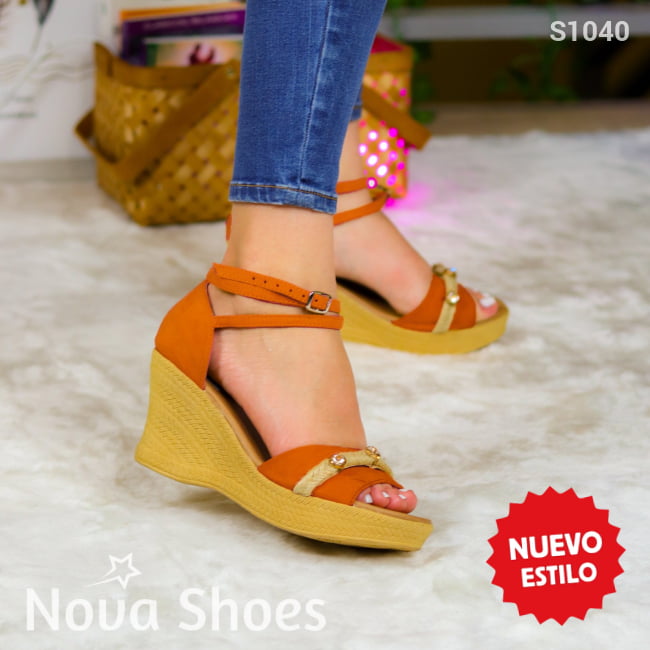 Belleza En Altura: Sandalias Para Toda Ocasión Anaranjado / 35 Normal Zapatos Altos