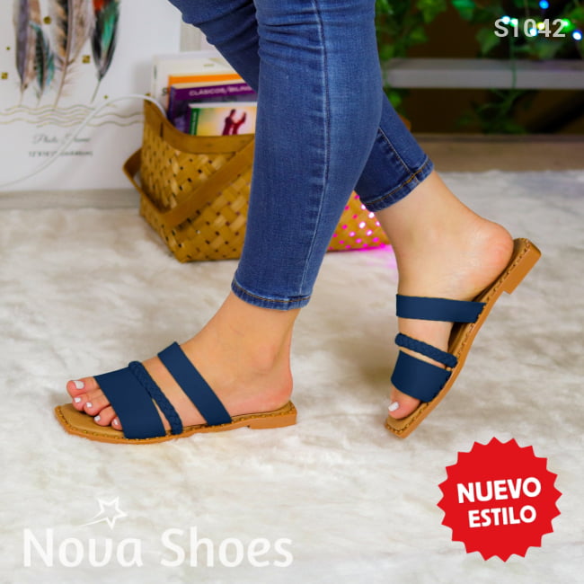 Libertad Y Estilo: Zapatillas Cómodas Para El Día A Azul / 35 Normal Zapatos Bajitos