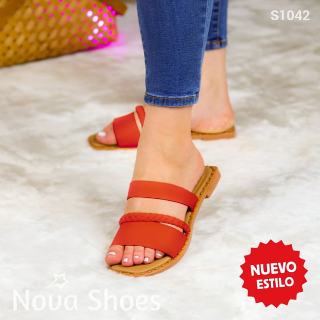 Libertad Y Estilo: Zapatillas Cómodas Para El Día A Rojo / 35 Normal Zapatos Bajitos