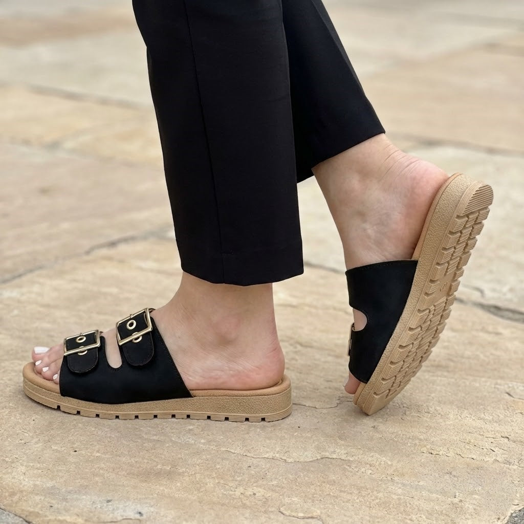 Sandalia Perfect-Fit: Innovación Hebillas Ajustable & Confort