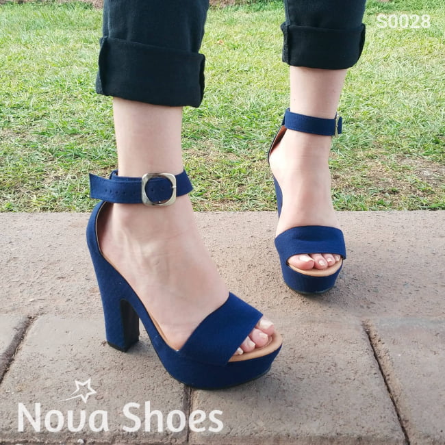 Uno De Los Zapatos Mas Vendidos. Lindo Estilo Azul / 35 Normal Zapatos Altos