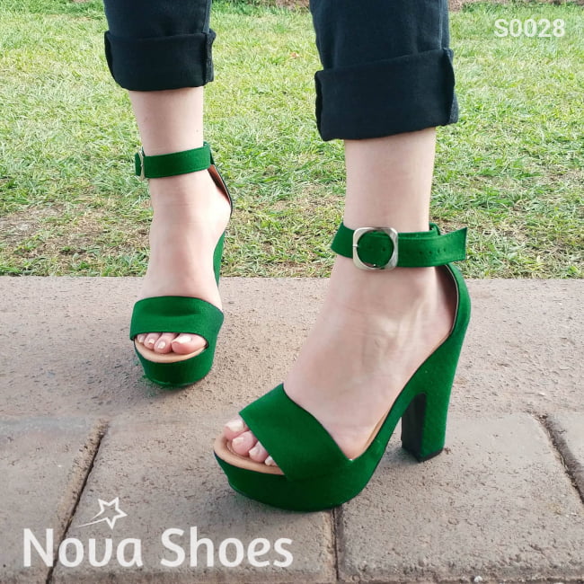Uno De Los Zapatos Mas Vendidos. Lindo Estilo Verde / 35 Normal Zapatos Altos