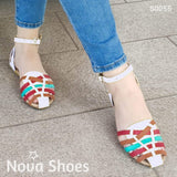 Zapato Bajito Estilo Cangrejero Colorido Diseño Blanco / 35 Normal Zapatos Bajitos