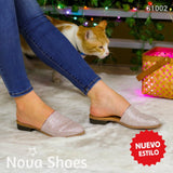 Brillo Rosado Sutil: Zapatos Cerrados Con Un Toque De Glamour 36 / Normal Bajitos