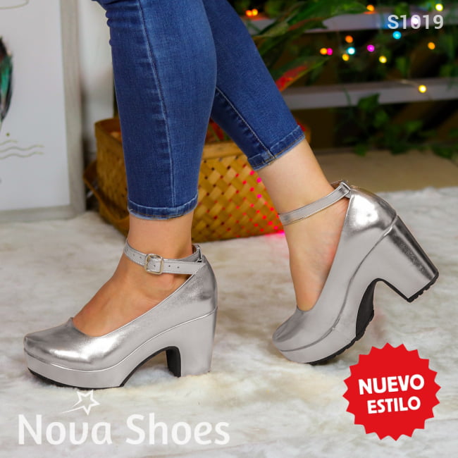 Zapatos De Tacón Con Plataforma Elegantes Y Seguros Medianos