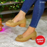Silueta Clásica: Zapatos De Tacón Mediano Con Personalidad Y Confort 38 / Normal Medianos