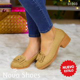 Silueta Clásica: Zapatos De Tacón Mediano Con Personalidad Y Confort 36 / Normal Medianos