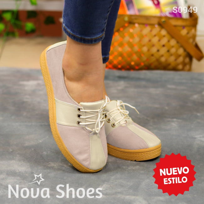 Zapatos Cerrados Casuales: El Toque Final Para Cualquier Outfit Beige / 35 Normal Bajitos