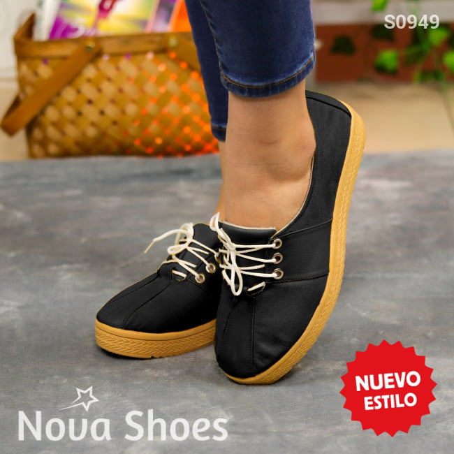 Zapatos Cerrados Casuales: El Toque Final Para Cualquier Outfit Negro / 35 Normal Bajitos